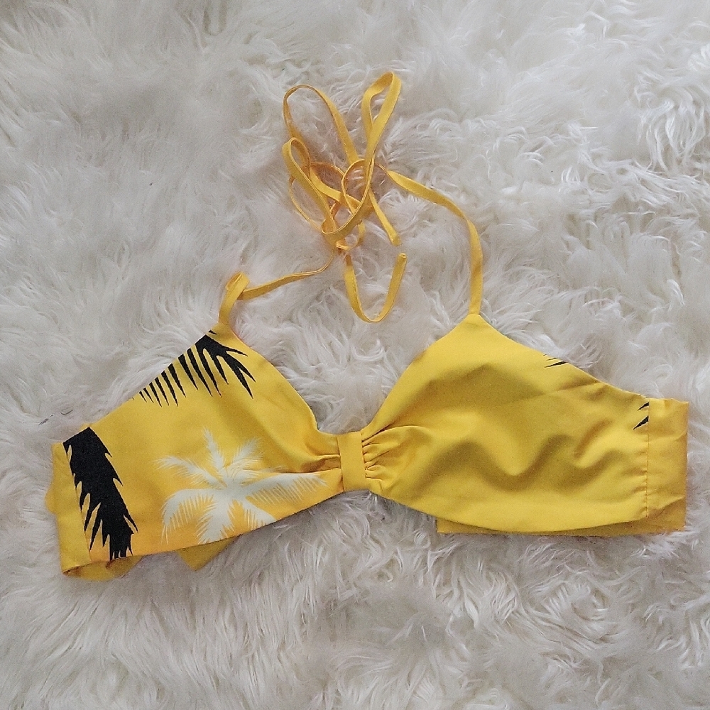 Yellow Womans Swim Top